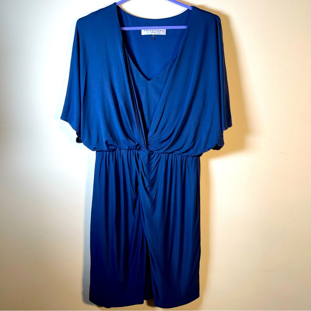 Trina Turk blue mini dress size 6